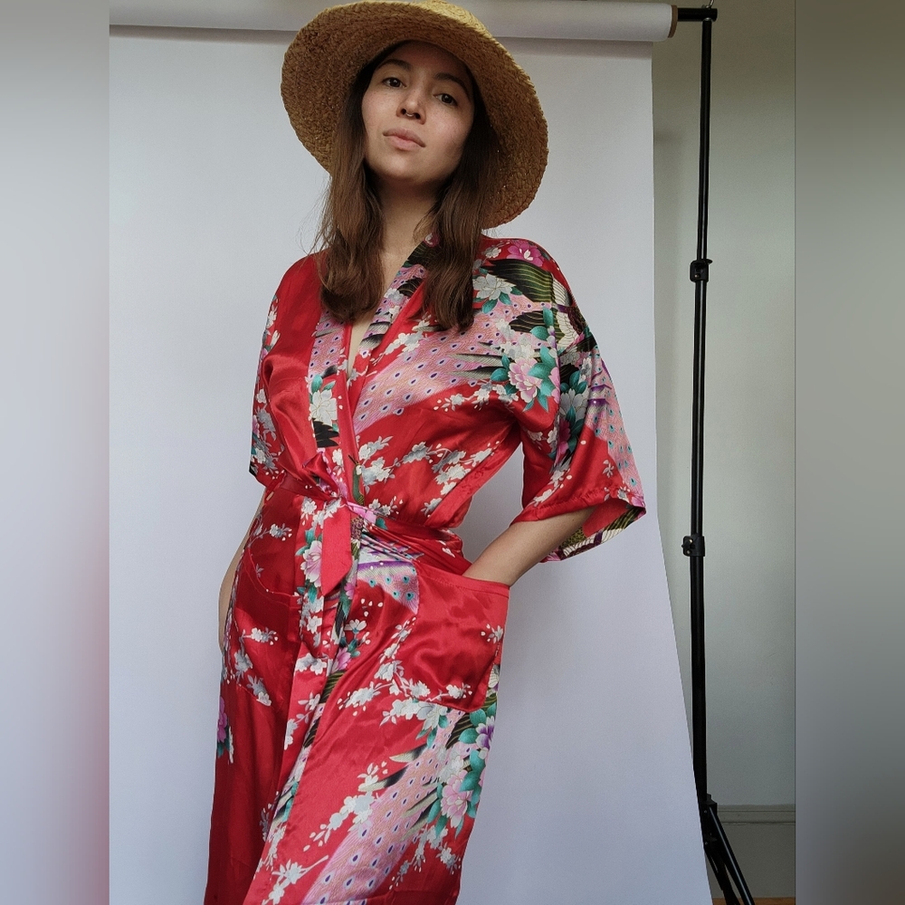 Vintage silk robe